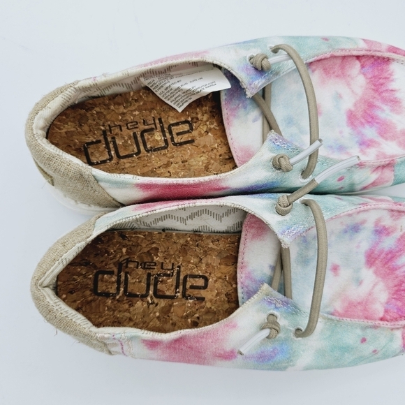Hey Dude Wendy Boho Mandala Tie Dye Youth Shoes - Picture 8 of 12